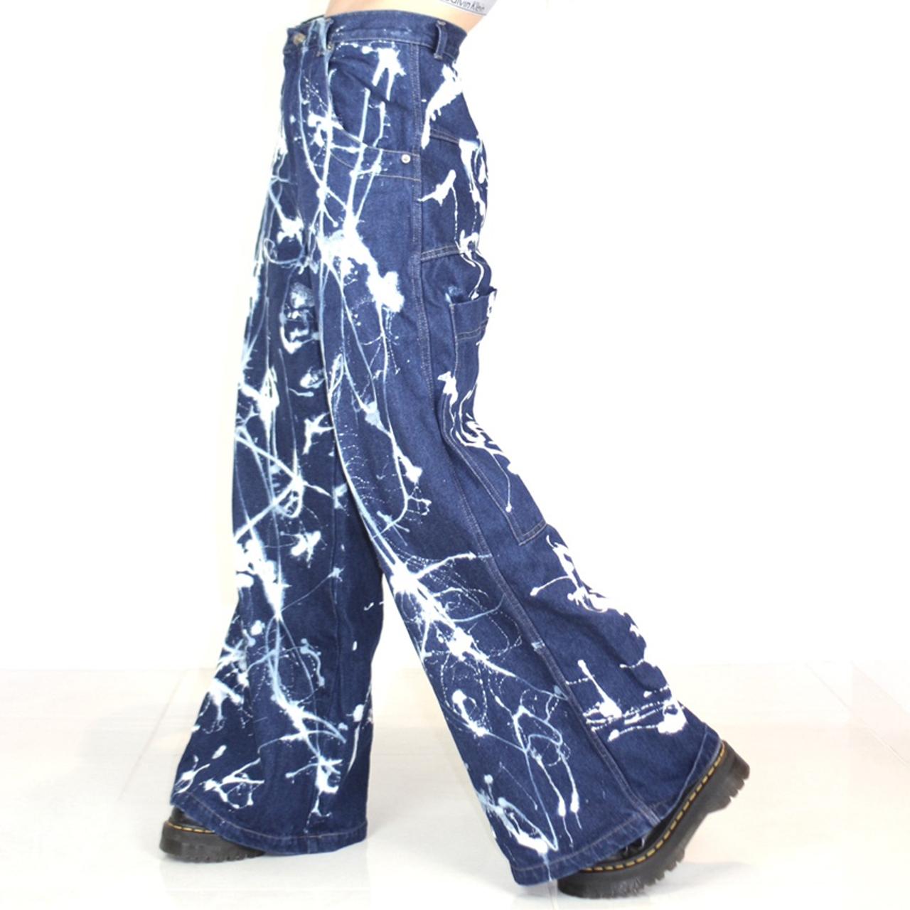 Reworked Wide Leg Super Baggy Skate Jeans