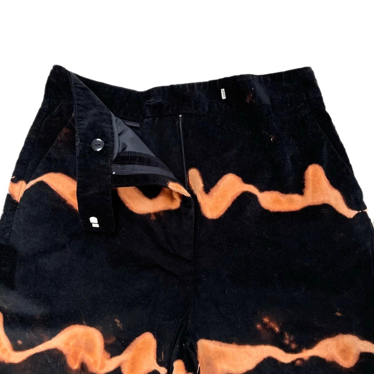 Orange & Black Velvet Jeans